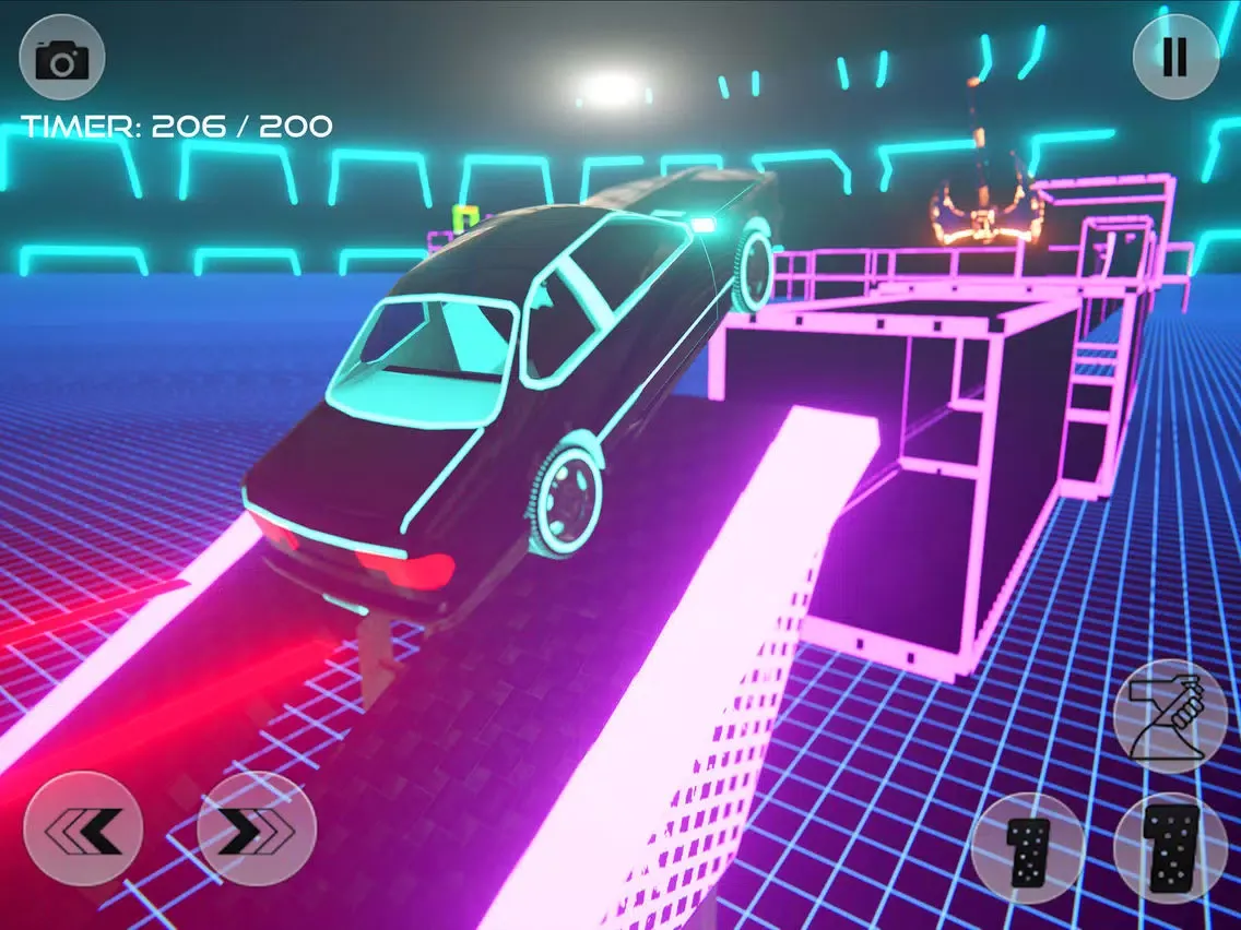 Ảnh chụp màn hình của Neon Drive: Race Track Builder iPad 