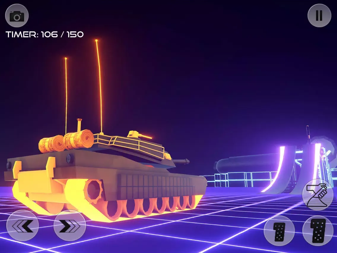 Ảnh chụp màn hình của Neon Drive: Race Track Builder iPad 