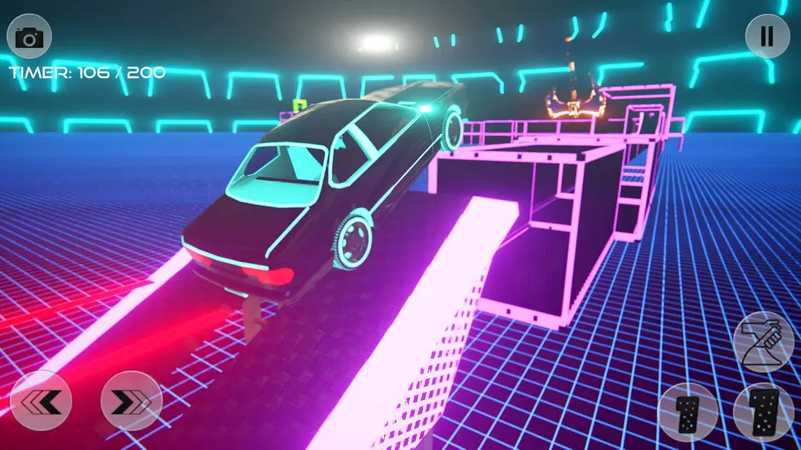 Ảnh chụp màn hình của Neon Drive: Race Track Builder