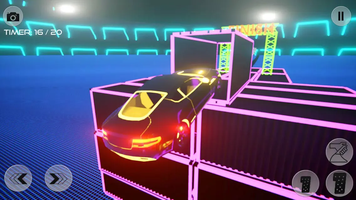 Ảnh chụp màn hình của Neon Drive: Race Track Builder