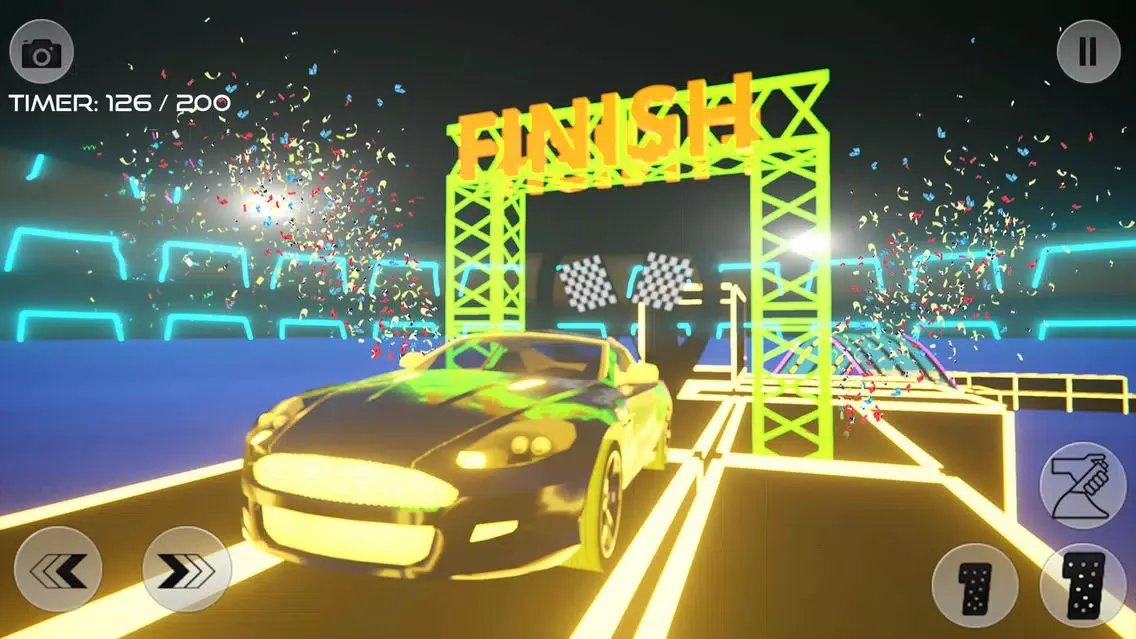 Ảnh chụp màn hình của Neon Drive: Race Track Builder