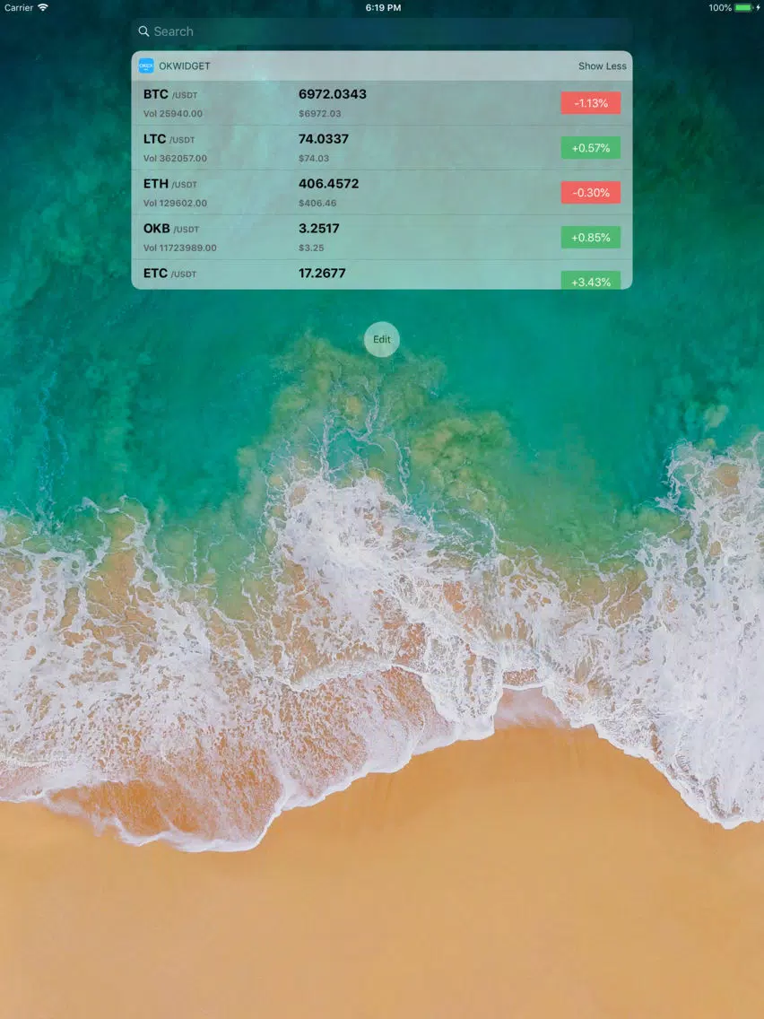 Captures d'écran de OK Widget-price tracker widget iPad 