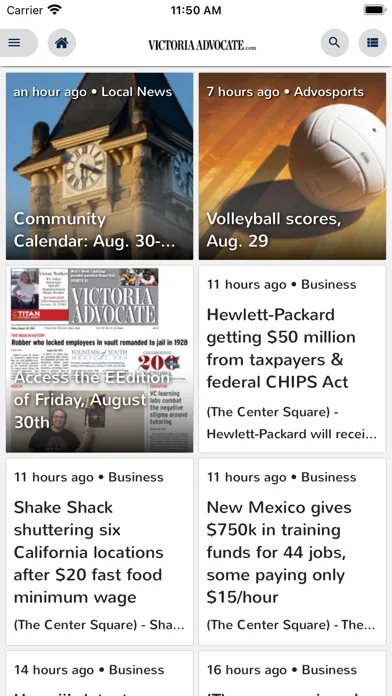 Tangkapan skrin Victoria Advocate