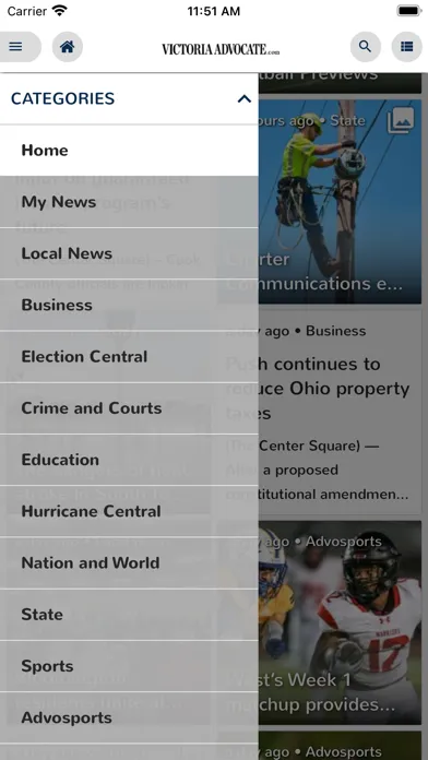 Tangkapan skrin Victoria Advocate