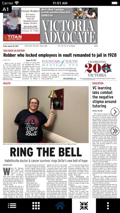 Tangkapan skrin Victoria Advocate