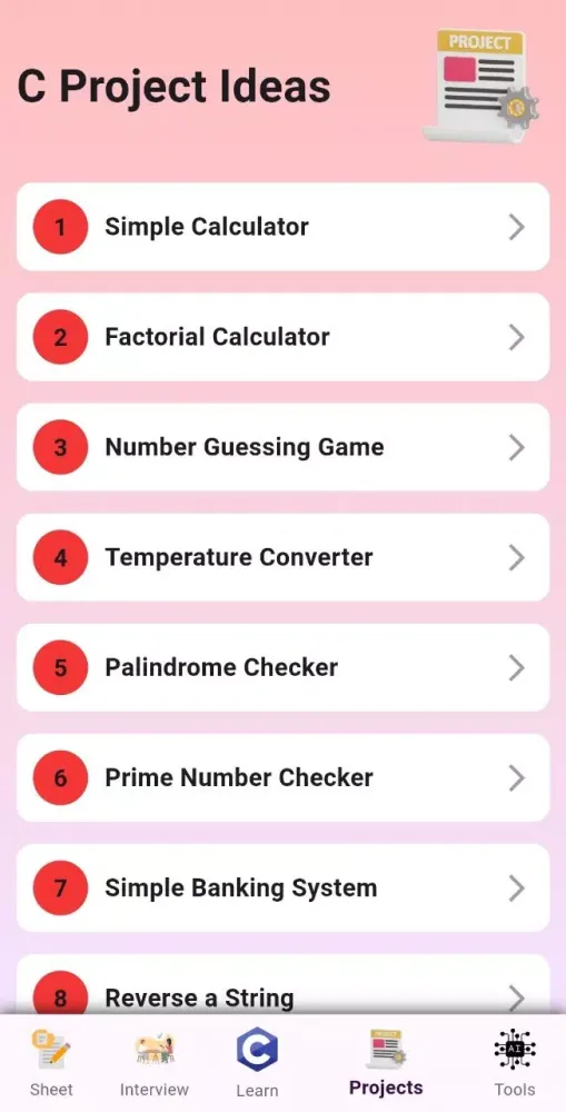 Ảnh chụp màn hình của C Programming for Beginners