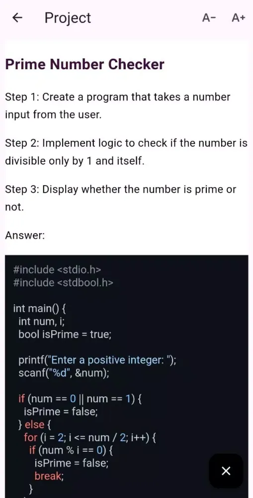 Ảnh chụp màn hình của C Programming for Beginners