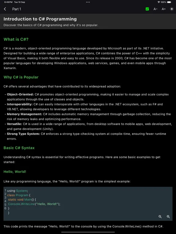 تصاویر C# Programming For Beginners iPad