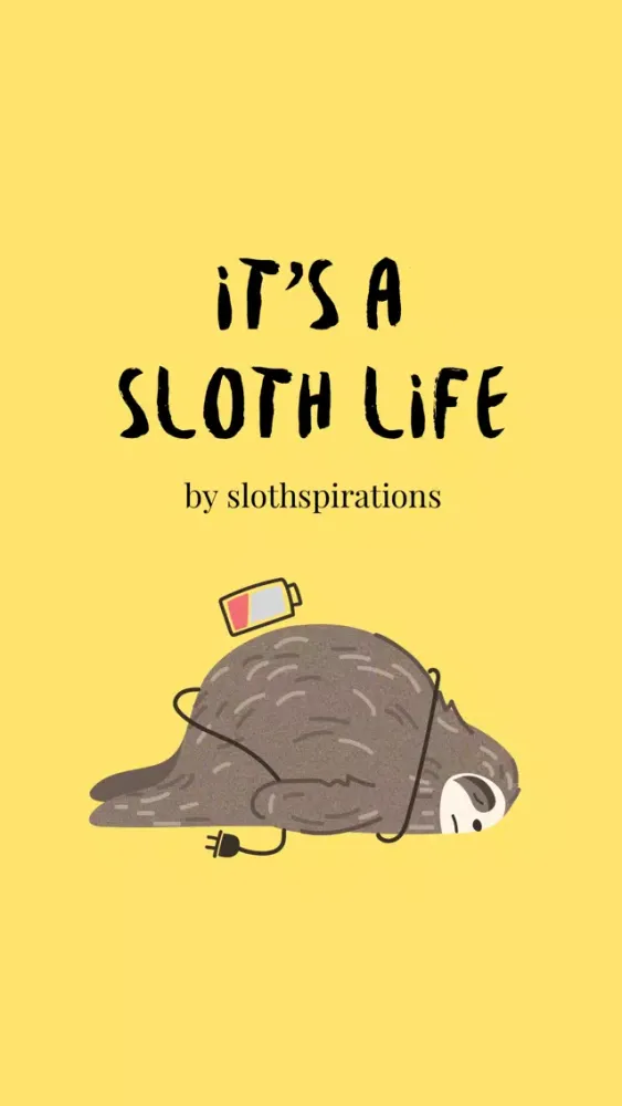 ภาพหน้าจอของ It's a Sloth Life Stickers