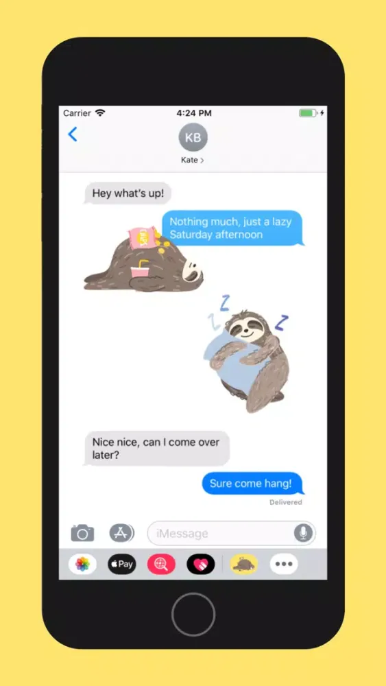 ภาพหน้าจอของ It's a Sloth Life Stickers