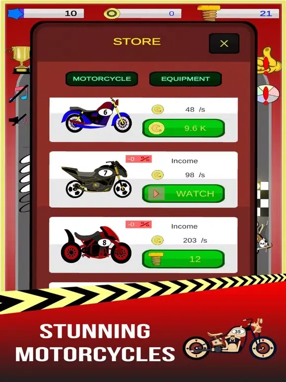 تصاویر Merge Motos: Bike idle-games iPad 
