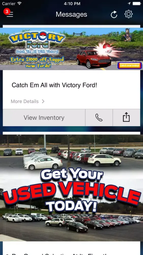 Victory Ford DealerApp Screenshots