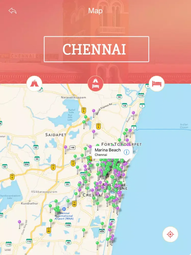 Chennai Tourist Guide iPad  سکرین شاٹس