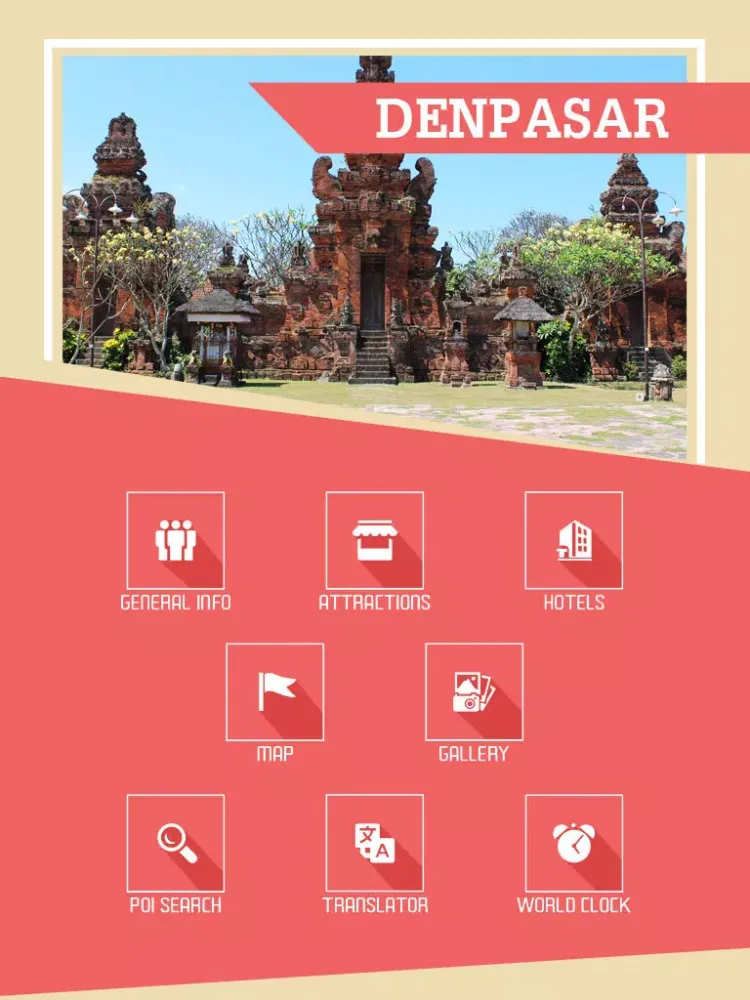 Denpasar Tourist Guide iPad  Screenshots