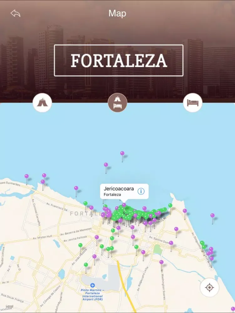 Fortaleza Tourist Guide iPad  Screenshots