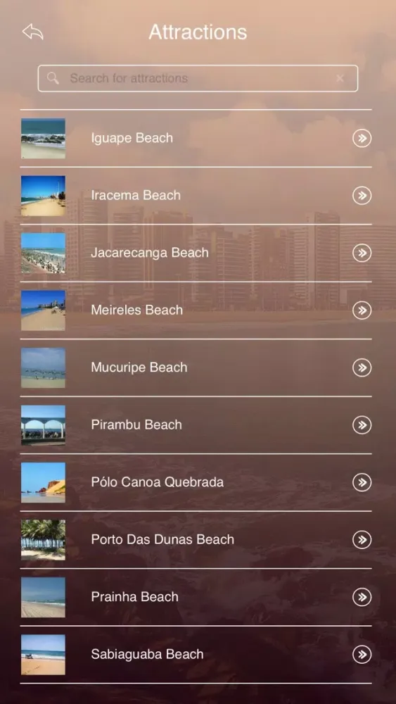 Fortaleza Tourist Guide Screenshots