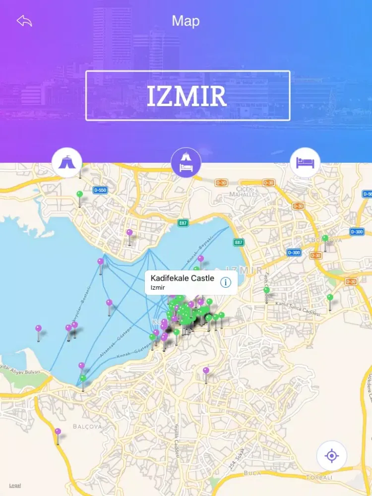 Izmir Tourism Guide iPad 应用截图