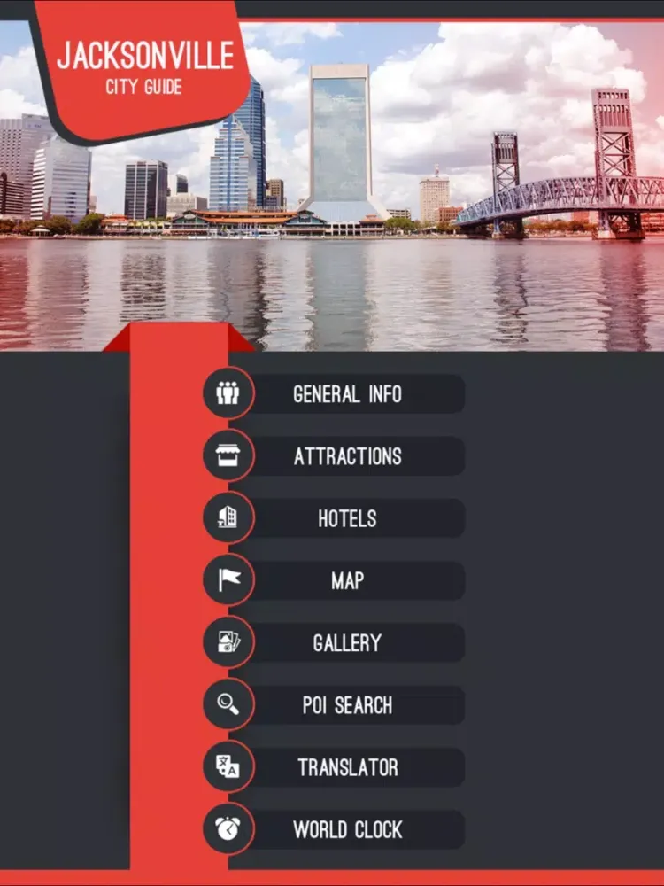 Jacksonville Travel Guide iPad 应用截图