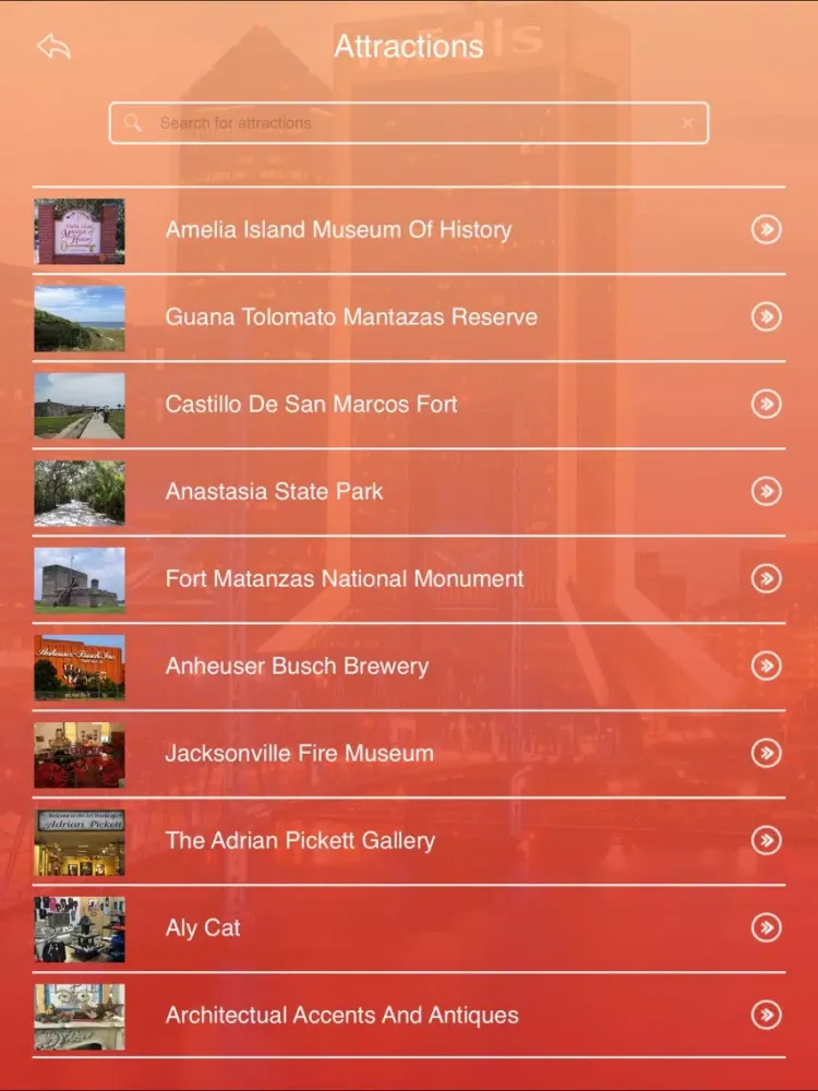 Jacksonville Travel Guide iPad 应用截图