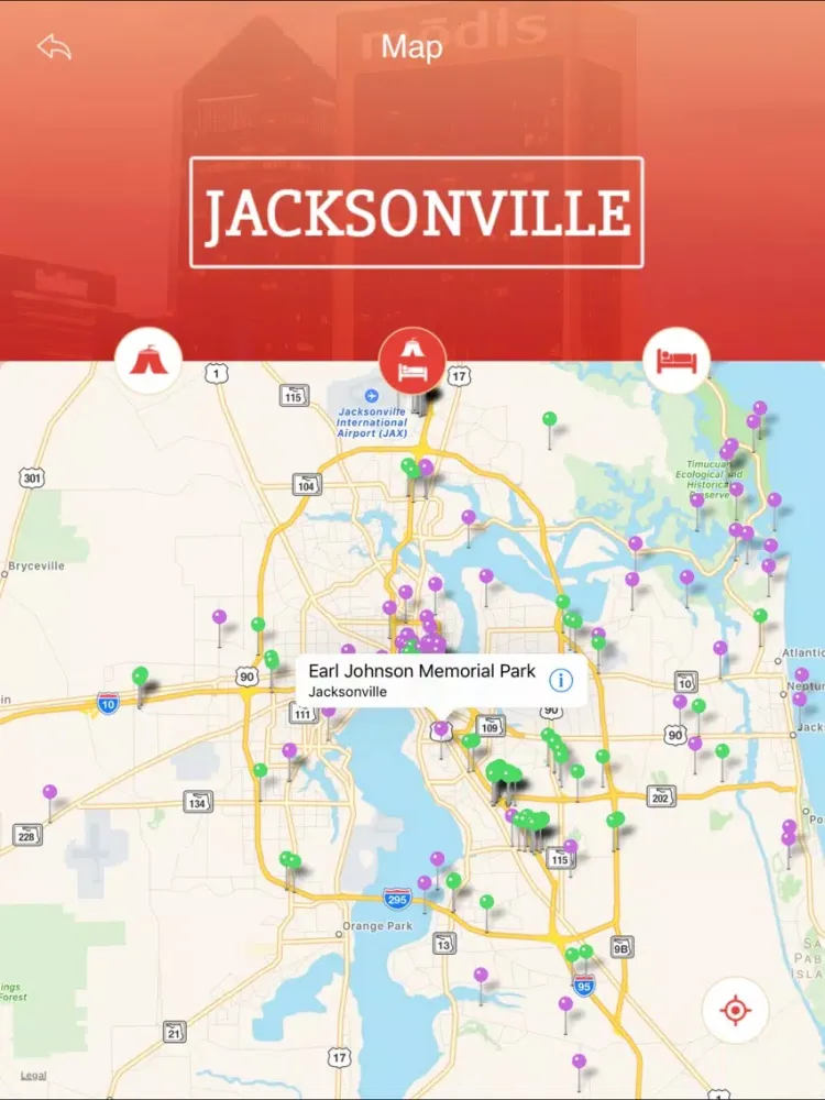 Jacksonville Travel Guide iPad 应用截图