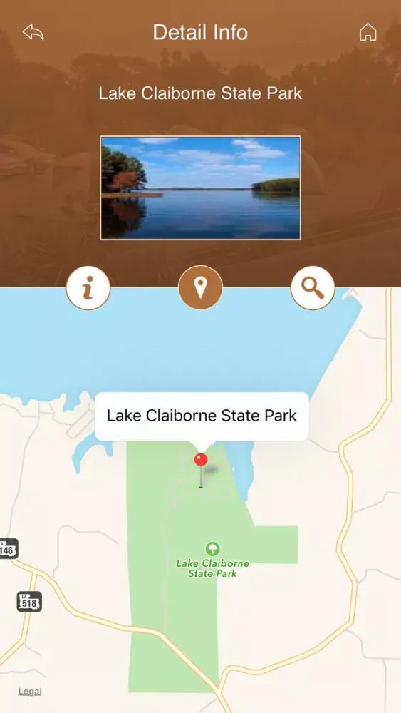 Tangkapan layar Louisiana Camping & RV Parks