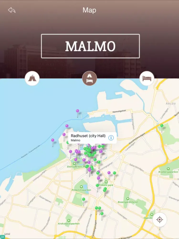 Malmo Tourism Guide iPad  Screenshots