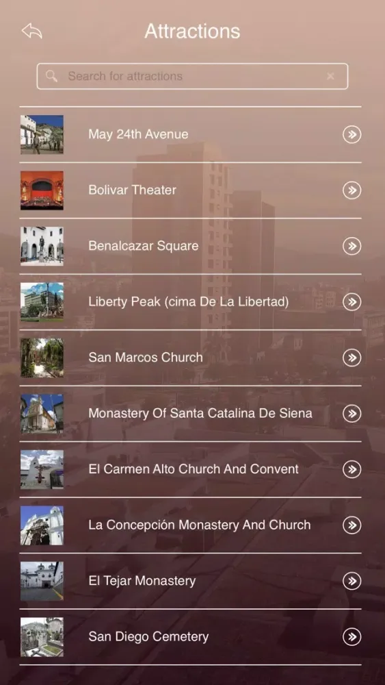 Quito Tourist Guide应用截图