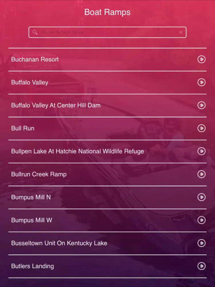 Tennessee Boat Ramps iPad  Screenshots