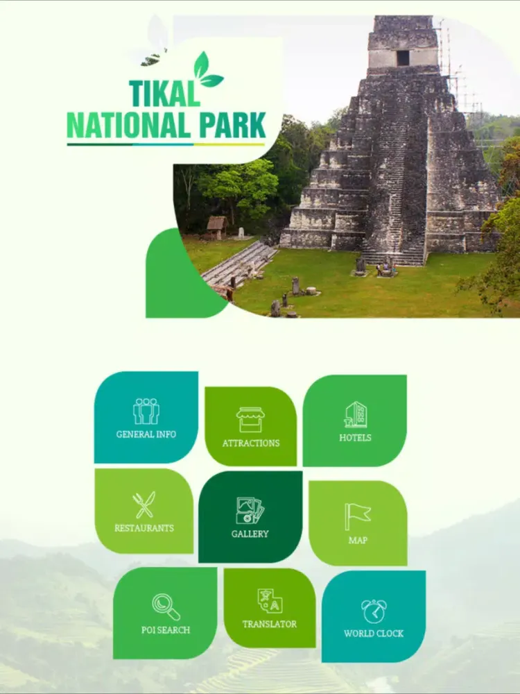 Tikal National Park Tourism Guide iPad 应用截图