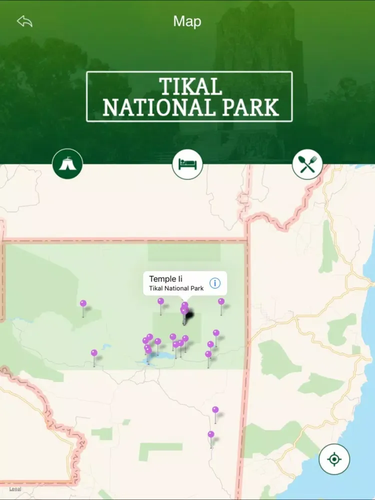 Tikal National Park Tourism Guide iPad 应用截图