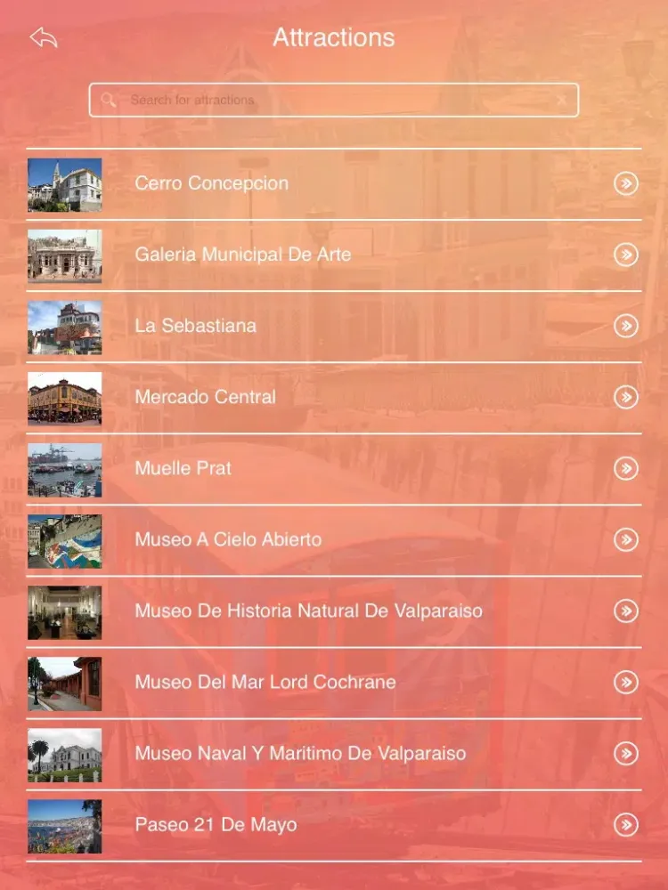 Скриншоты Valparaiso Travel Guide iPad 