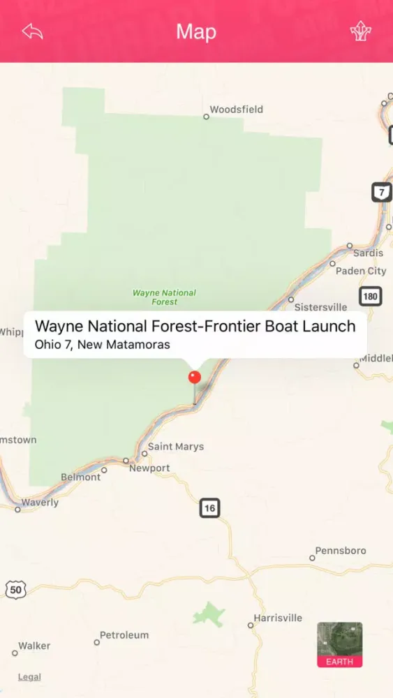 Zrzuty ekranu West Virginia Boat Ramps