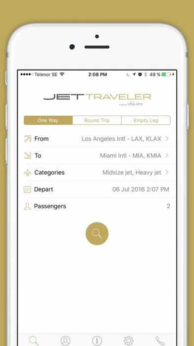 Capturas de tela do Jet Traveler |  Private Jets Charter