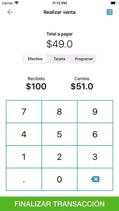 Zrzuty ekranu ONERP Punto de Venta