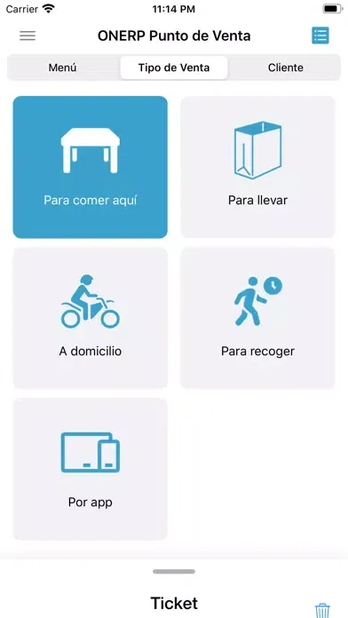 Zrzuty ekranu ONERP Punto de Venta