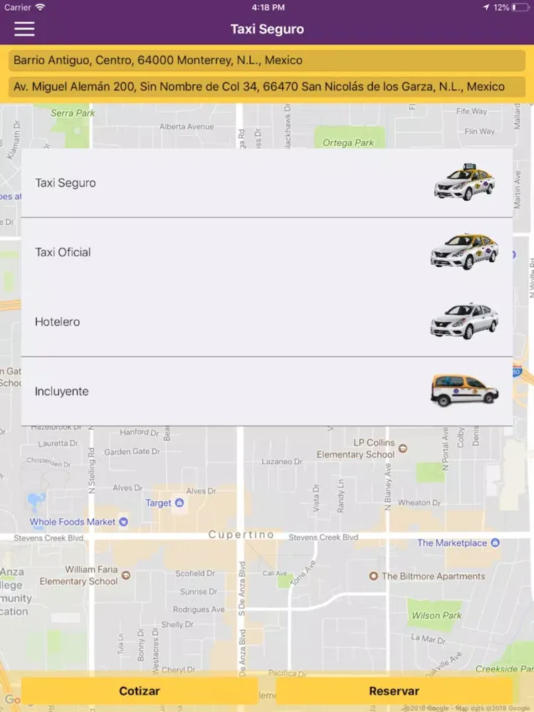 Capturas de pantalla de Taxi Seguro APP Mx iPad 