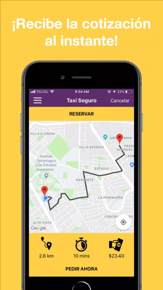 Capturas de pantalla de Taxi Seguro APP Mx