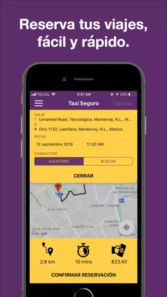 Capturas de pantalla de Taxi Seguro APP Mx