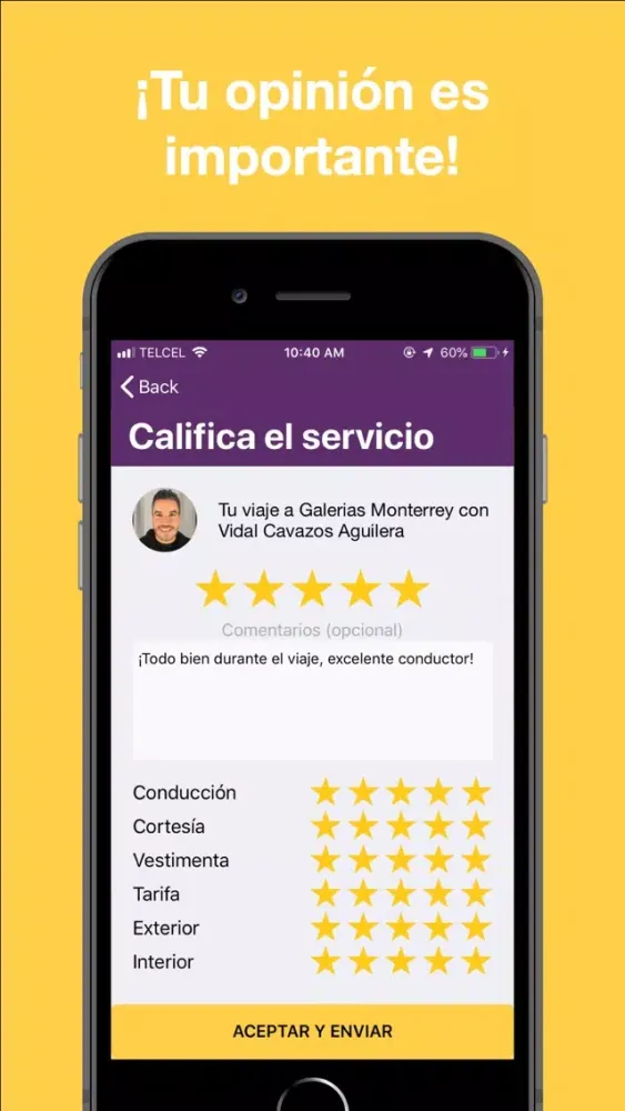 Capturas de pantalla de Taxi Seguro APP Mx