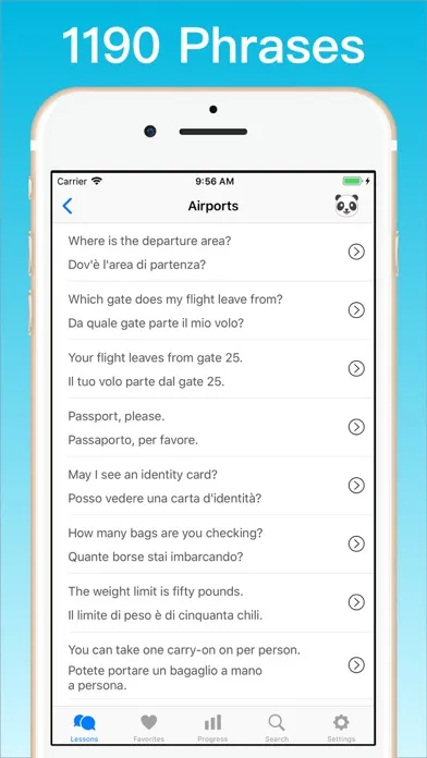 Learn Italian + © سکرین شاٹس