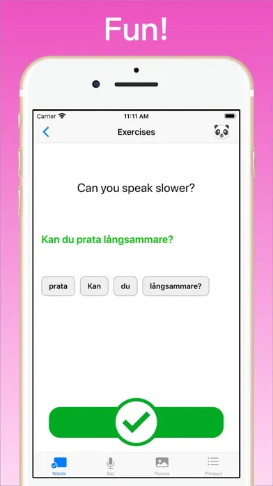Learn Swedish + سکرین شاٹس