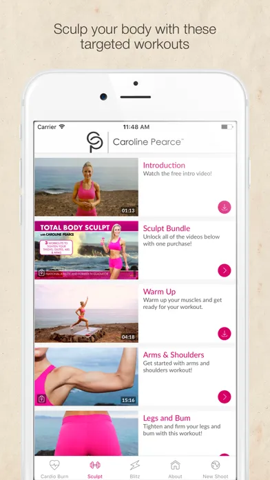 Total Body Fitness Videos with Caroline Pearce Screenshots