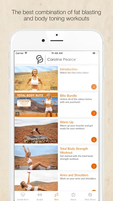 Total Body Fitness Videos with Caroline Pearce Screenshots