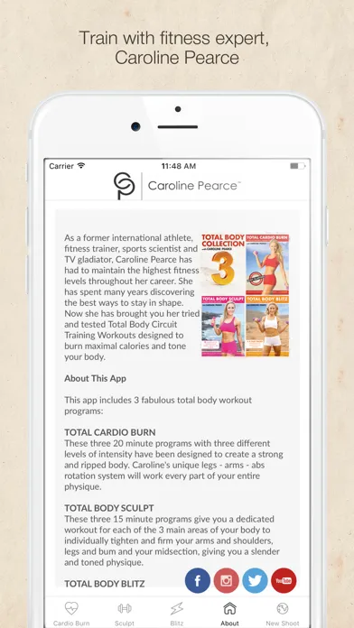 Total Body Fitness Videos with Caroline Pearce Screenshots