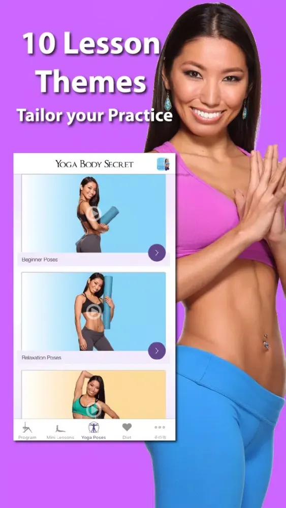 Tangkapan layar Yoga Body Secret: do workouts, poses and lessons