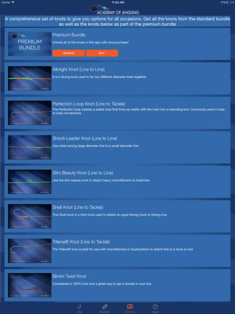 Capturas de pantalla de Academy of Angling Fishing Knots iPad 