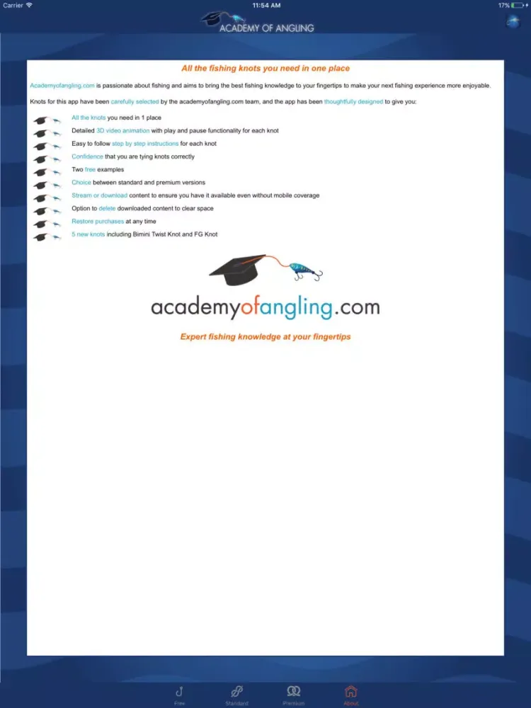 Capturas de pantalla de Academy of Angling Fishing Knots iPad 