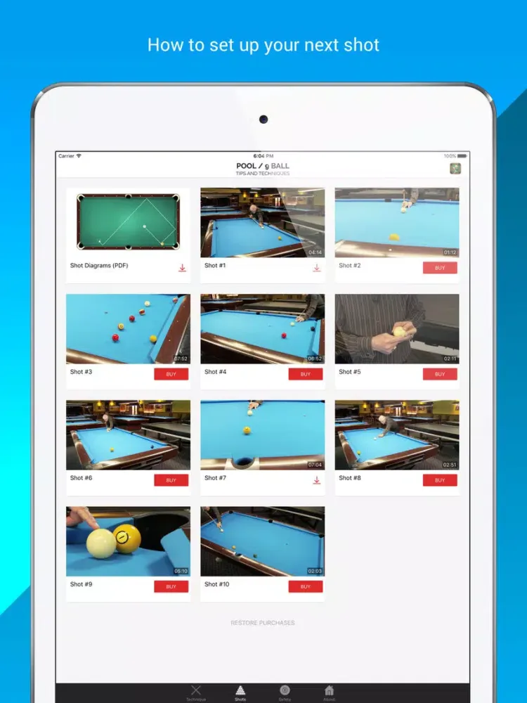 Pool Tips and Techniques iPad 应用截图