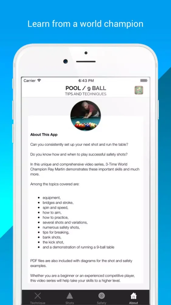 Pool Tips and Techniques应用截图