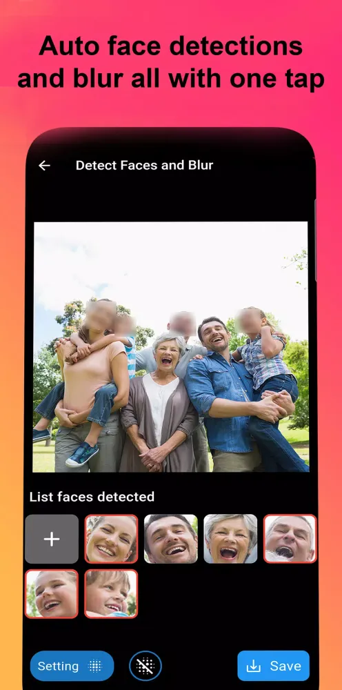 Blur Face Ekran Görüntüleri